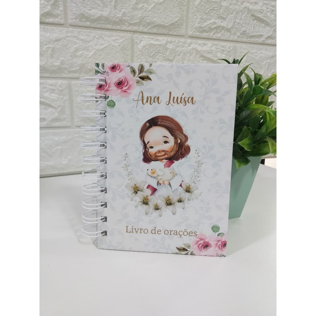 Livro de Orações A6 Capa Dura | Devocional/ Batizado /Crisma/ Lembrança