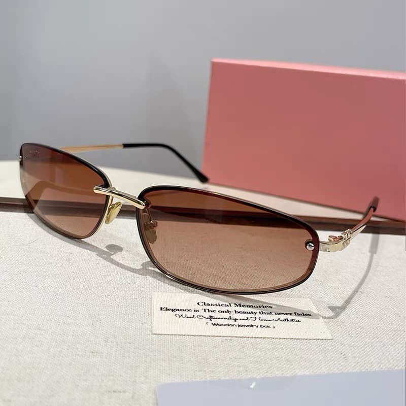 Novos Óculos De Sol Femininos , Da Moda De metal premium