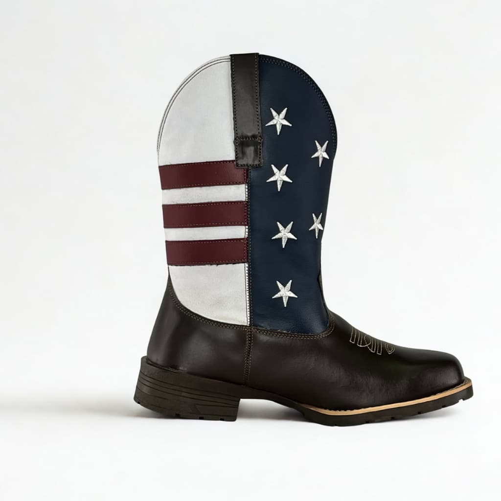 Bota Texana Masculina Capitolio Kapell em Couro Legítimo Country Adulto