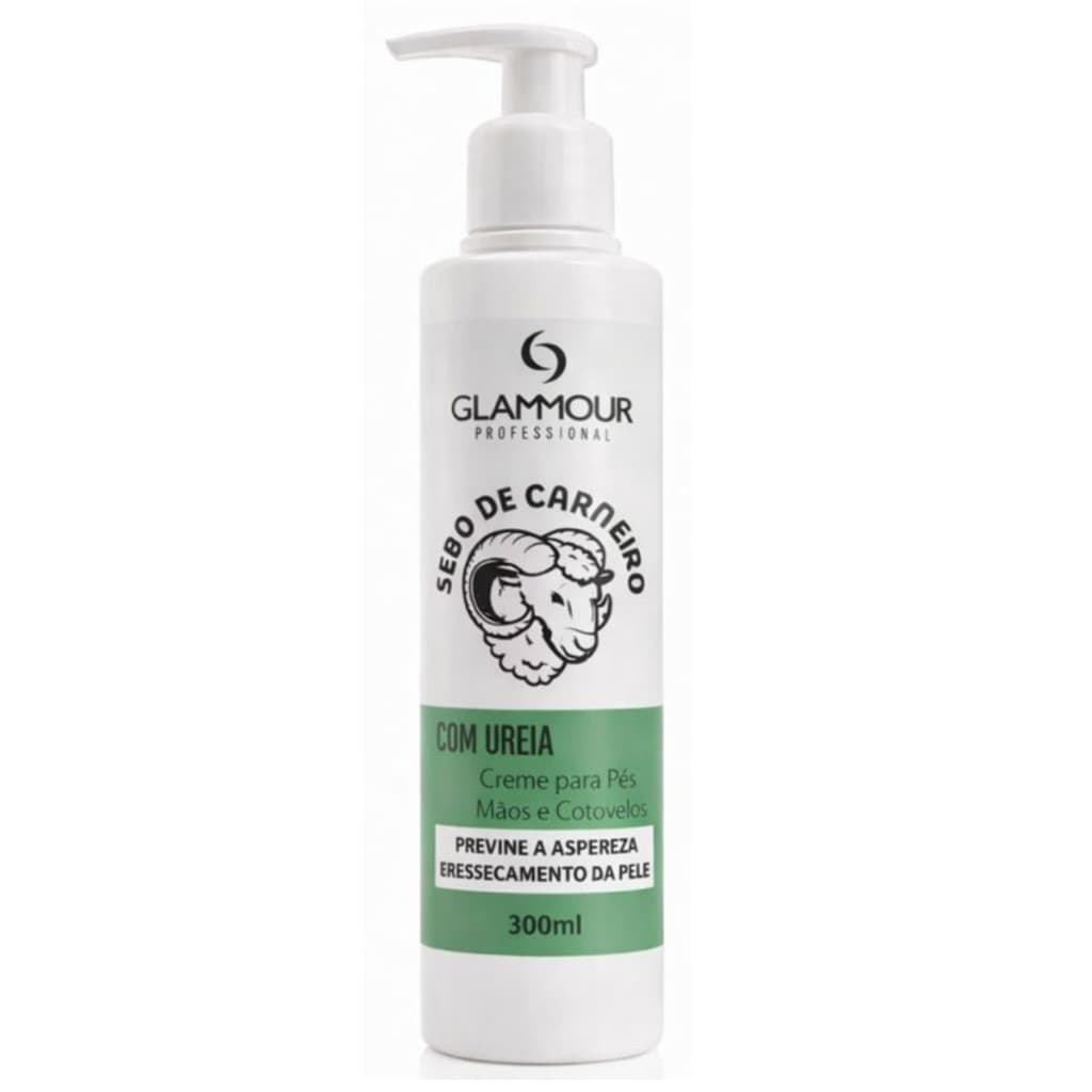 Creme Hidratante para Pés Mãos e Cotovelos Sebo de Carneiro com Ureia 300ml – Anti Ressecamento e Aspereza