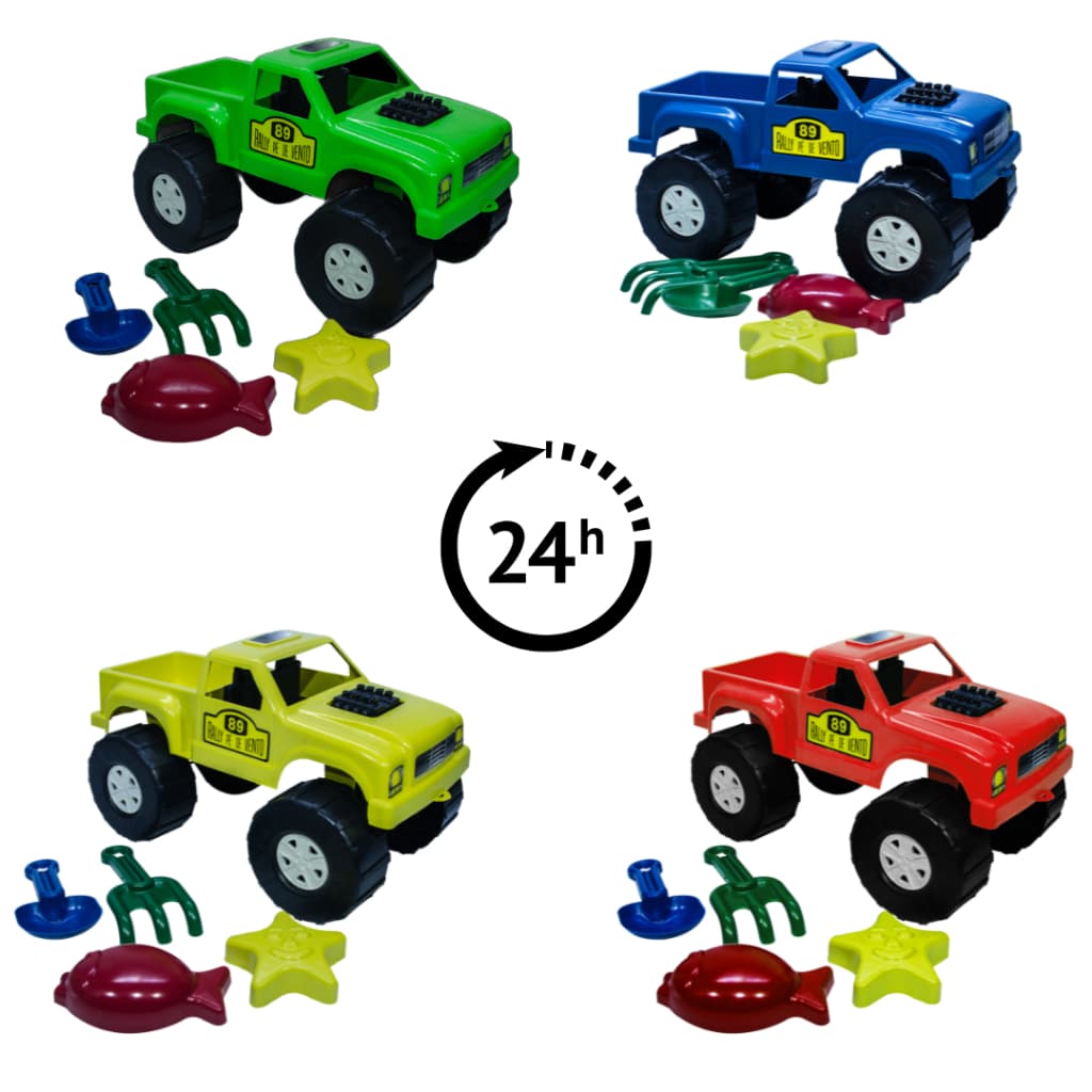 Carrinho Infantil Pick-Up Praia de Brinquedo Menino Carro de Brinquedo Grande