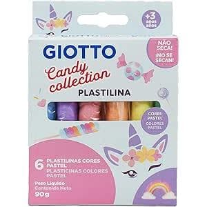 Massa de Modelar Giotto Plastilina Candy 06 cores