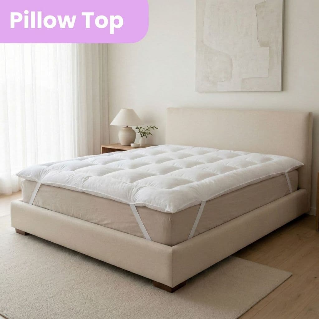 Pillow Top  Solteiro Casal Queen King Size Grosso Protetor De Colchão Cama Box 730 G/m² Cor Branco Hotel Extra Macio