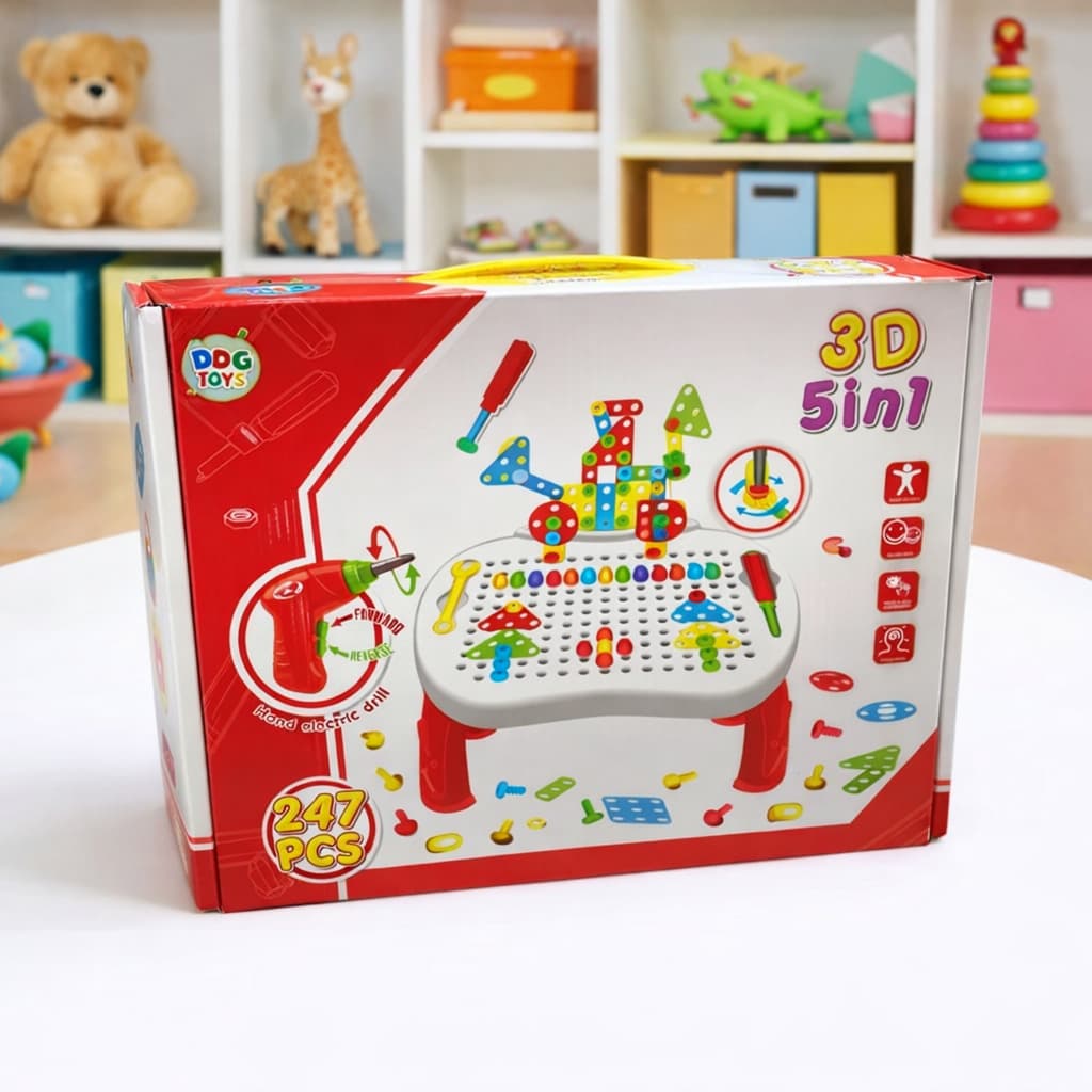 Mesa Educativa Infantil Montagem Criativa Kit Brinquedo Desenvolvimento Habilidades