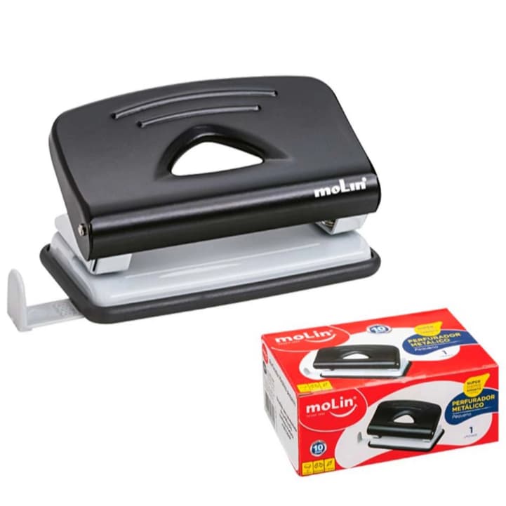 PERFURADOR DE PAPEL 2 FUROS GRANDE 25 FOLHAS MOLIN