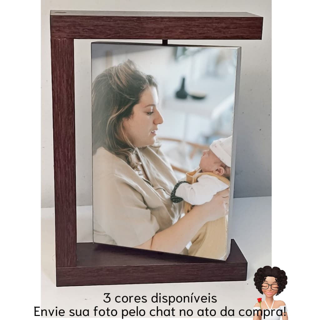 Porta-retrato Giratório Personalizado
