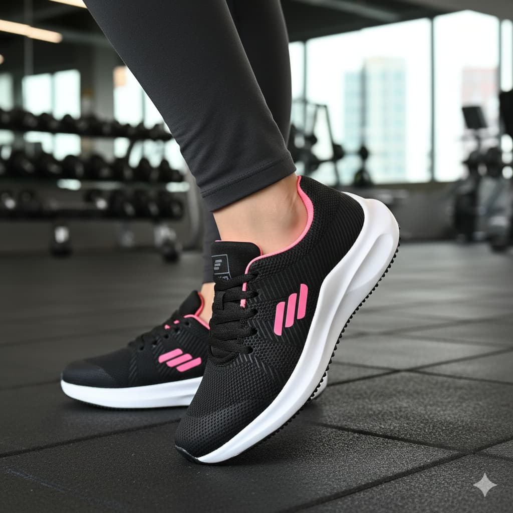 Tênis Feminino Estiloso O2X e Confortável para Corrida e Academia