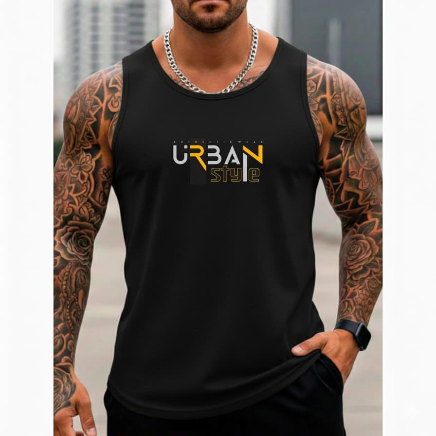Regata Masculina Algodão Premium Estampa Urban Style Envio Imediato