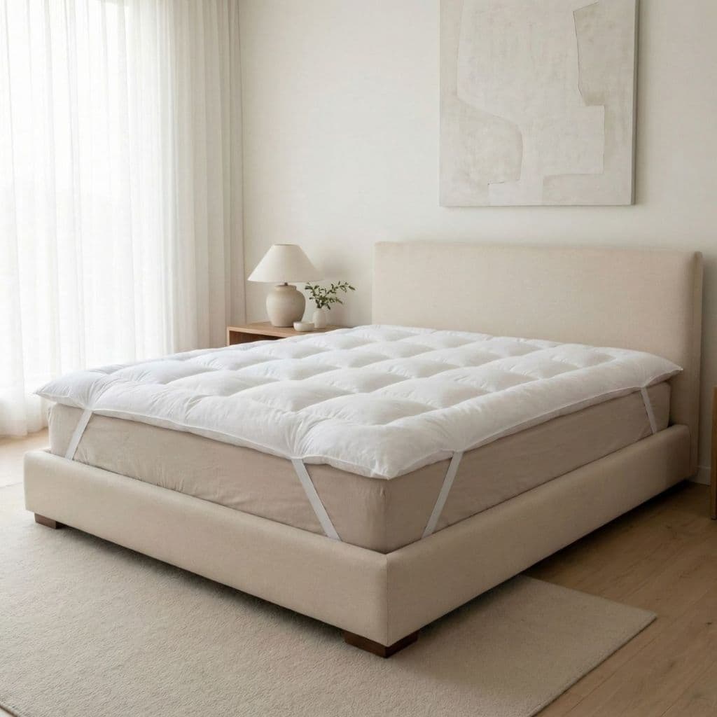 Pillow Top Protetor de Colchão 400 Fios Macio King / Queen / Casal / Solteiro - Branco Capa Colchão Algodão Hotelaria