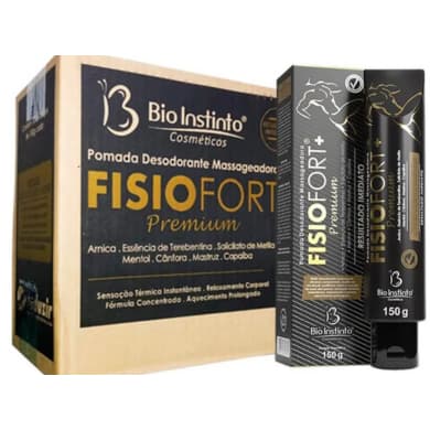 12 Pomadas Fisiofort + Premium Preta Forte - Bio Instinto 150g