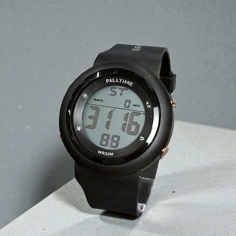 [KJ01]Relógio Digital Masculino Pallyjane Sport 50mm À Prova D’Água 100% Cronômetro Alarme Luz LED