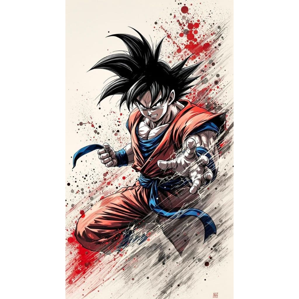 Estampa DTF Têxtil A4 Pronta para Aplicação Tema Dragon Ball Pode Usar Ferro, Prensa Envio Imediato