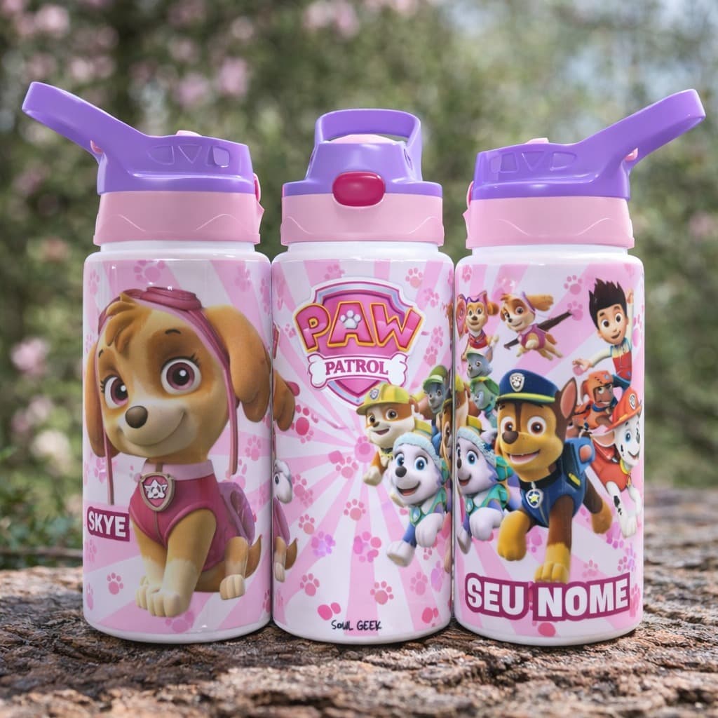 Garrafa Infantil SKYE, Patrulha Canina Personalizada com Nome