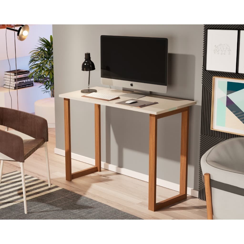 Mesa Notebook Estudo Multiuso Escrivaninha 76cm Mesa de Escritório Moderna - Home Office