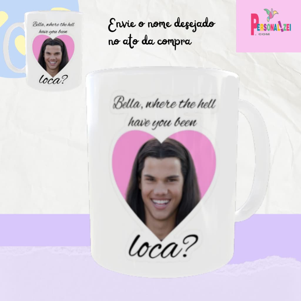 Caneca Personalizada Porcelana Crepúsculo Meme Xícara Personalizada Jacob Meme Caneca Jacob