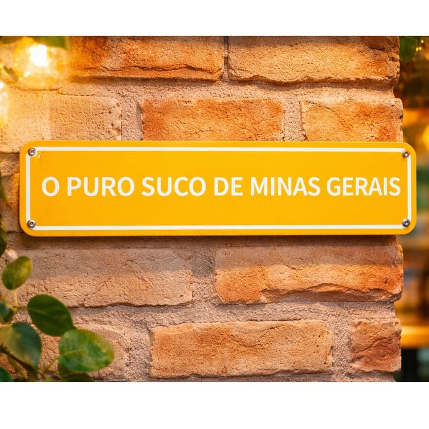 Placa decorativa Minas gerais 20x5cm Plaquinha PLA com frases divertidas Escrita em Relevo mineiro