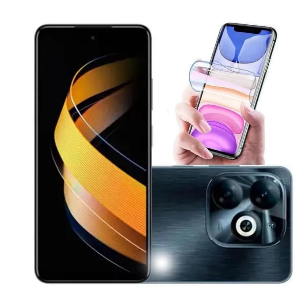 Pelicula Gel Hidrogel Hidrogel para Infinix Smart 8 /  Tecno Spark Go 2024
