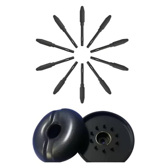 10 Huion Pn05 - Pontas De Substituição Alumínio Com Estojo Preto