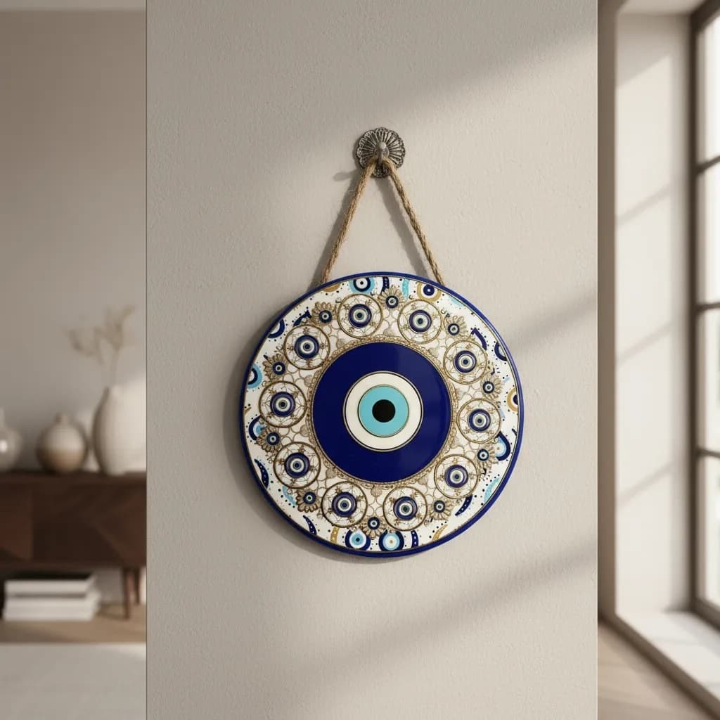 Decoração De Parede Olho Grego Amuleto Da Sorte