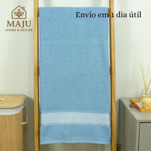 Toalha de Banho Algodão Felpuda 360g/m² 1,45x75cm Macia e Absorvente Avulsa