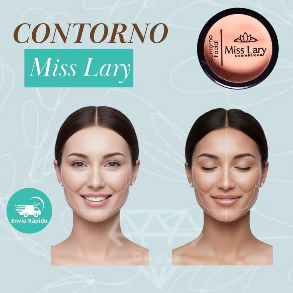 Contorno Facial ou Corretivo para Maquiagem Miss Lary