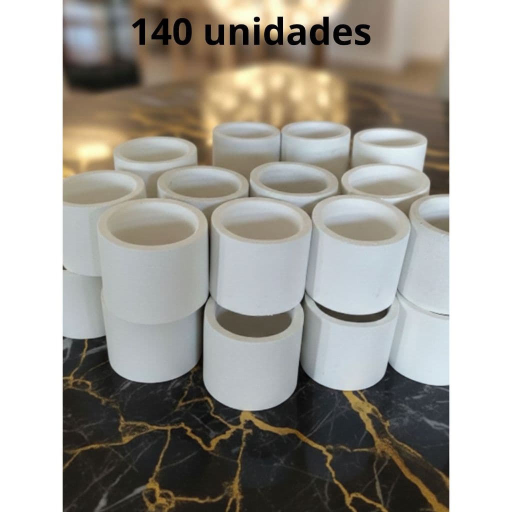 KIT 140 vasinhos REDONDO de gesso para presentes e Lembrancinhas porta-velas e suculenta