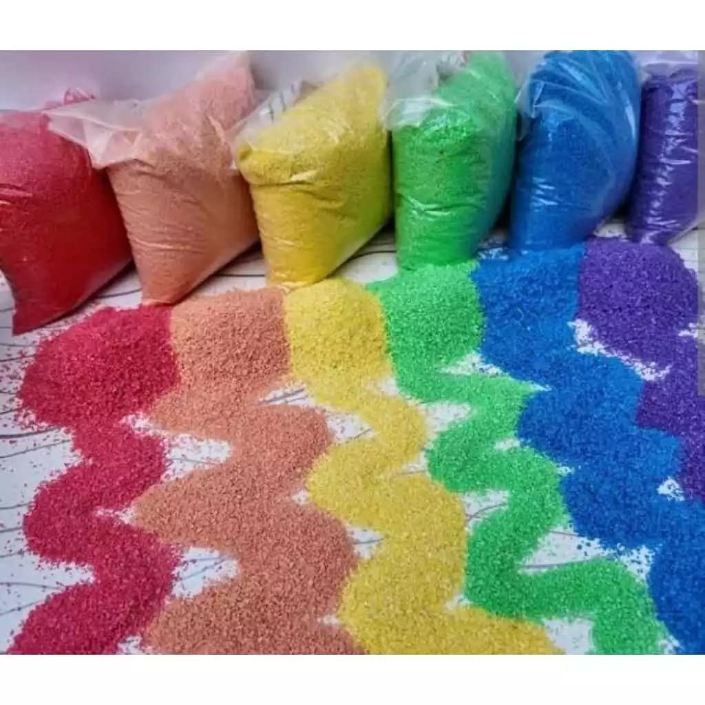 Areia Colorida Para Arranjo Artesanato Aquário 950g