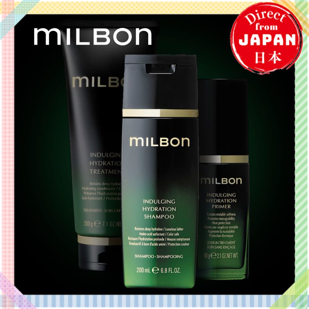 Global MILBON Premium Hidratação INDULGING/Shampoo/Tratamento Capilar De Banho Para Fora