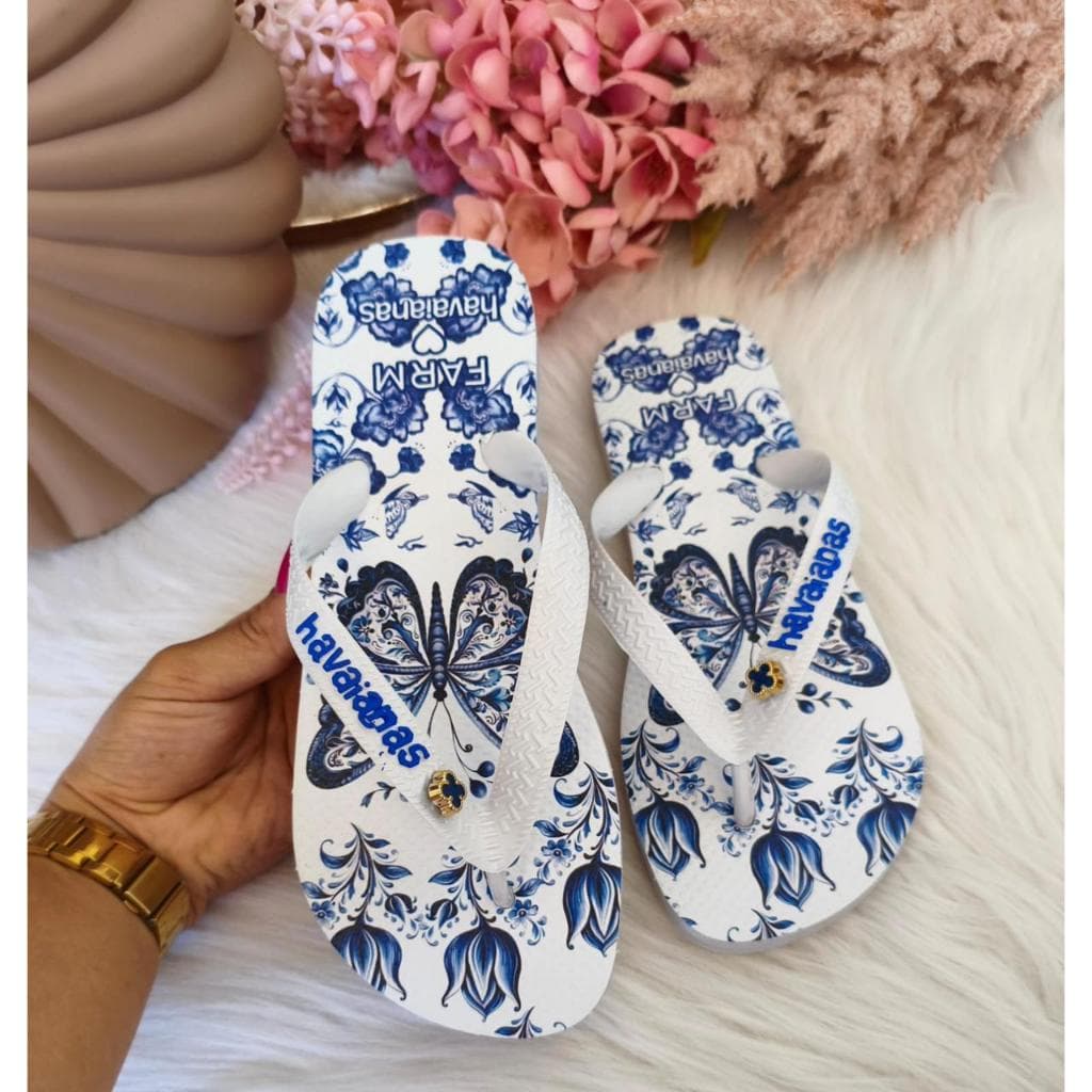 Promoção: Chinelo Feminino Divertido e Confortável – Florais, Flexível, Pronto para Envio