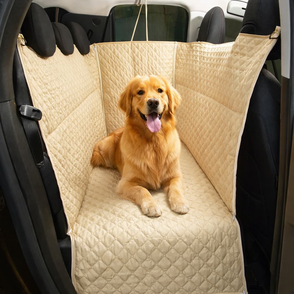 Capa Protetora Impermeável Para Banco Carro Pet Cão Animal Espaço Cinto de Segurança