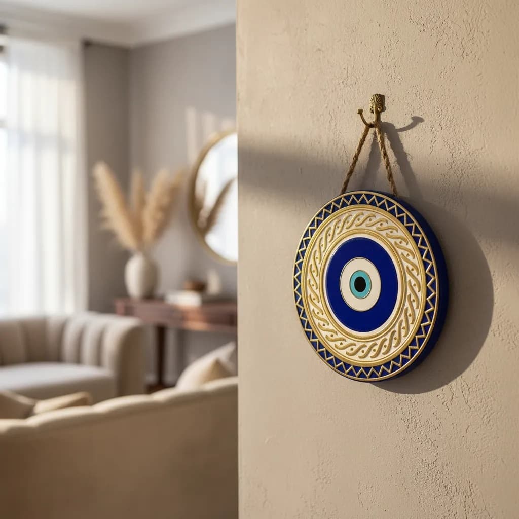 Olho Grego Decorativo De Parede Amuleto Olho Turco Proteção