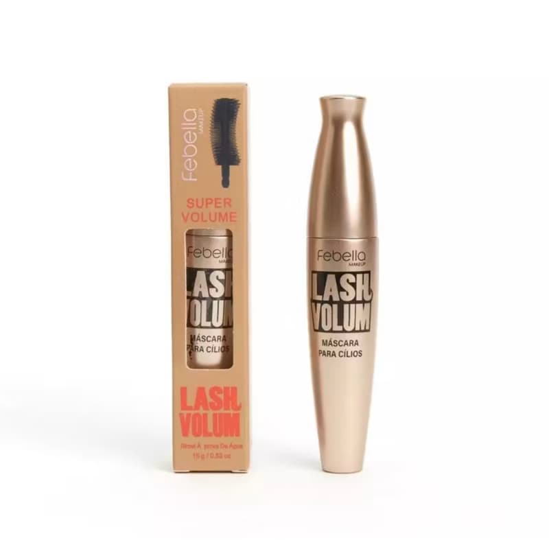Máscara de Cílios Febella Lash Volume à Prova d’Água Waterproof Black