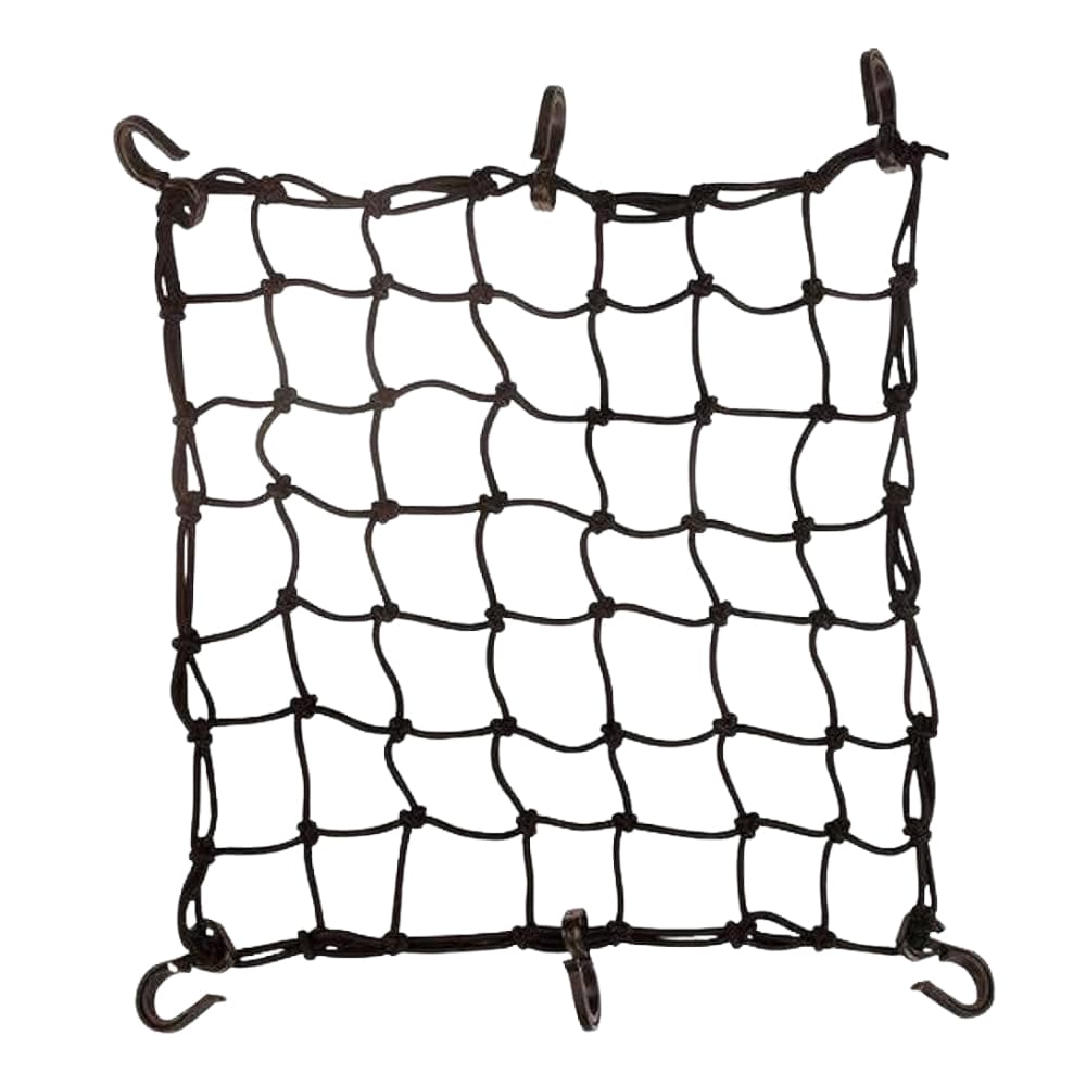 Elástico Rede Extra Reforçada Aranha para Capacete e Carga - 35x35 cm para Motos Bagageiro Carga Capacetes