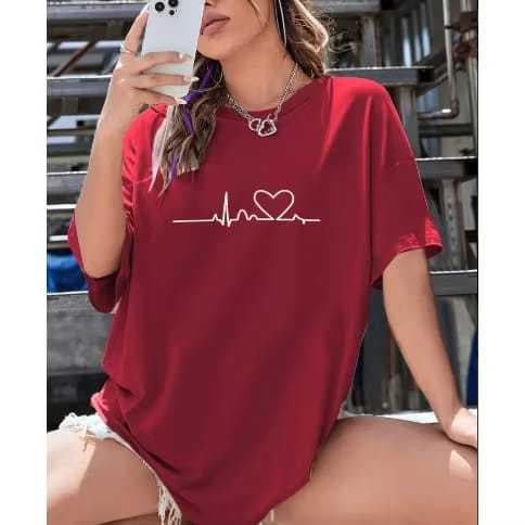 Camisa Camiseta Feminina Algodão 30.1 Lançamento Casual Batimento
