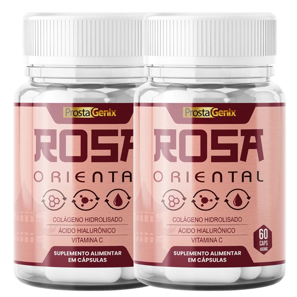 2x Rosa Oriental 60 Cápsulas Auxilia Bem-Estar