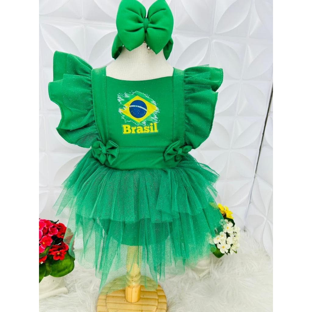 romper brasil salopete brasil copa do mundo