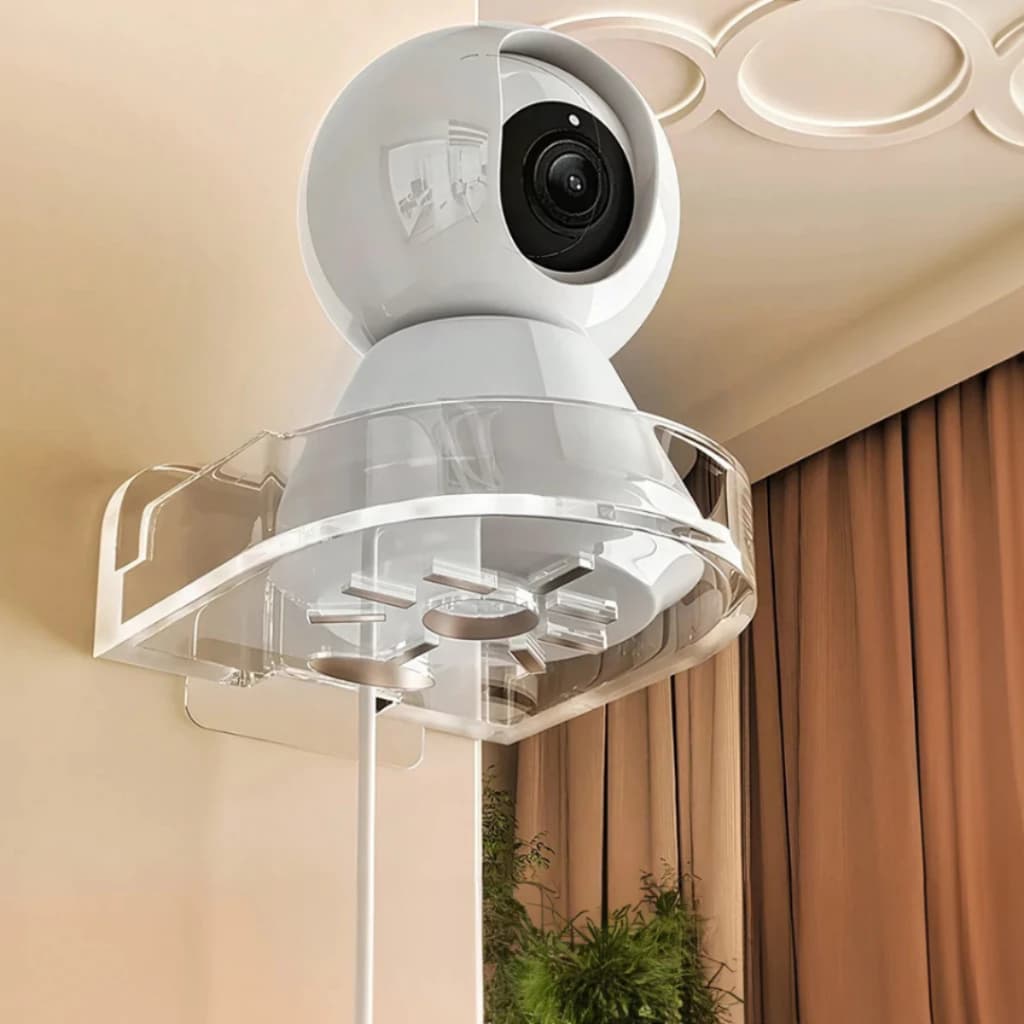 Suporte Multiuso Autocolante Resistente Câmeras Babás Eletrônicas Decoração Organizador Furos Fios