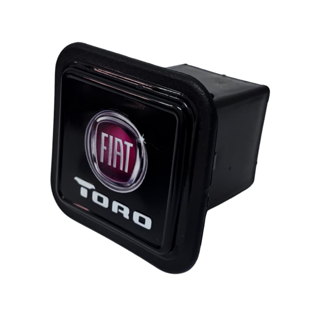 Tampa Capa Engate Removível Fiat Toro 5x5cm Plástico Premium Preto