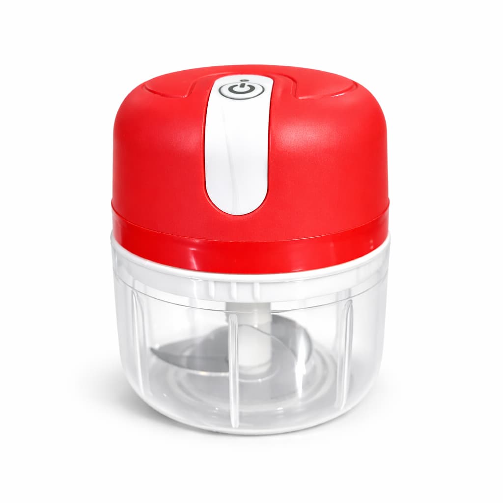 Mini Processador Elétrico de Alimentos 250ml Portátil Carne Vegetais Recarregável USB Bivolt 30W
