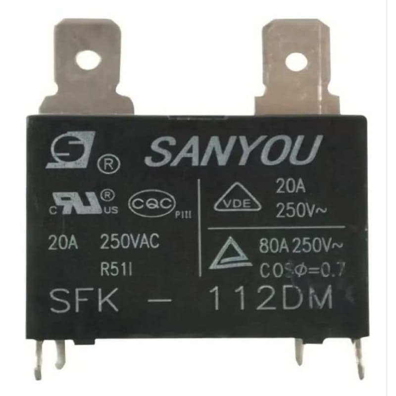 Relé Da Placa 20A SANYOU SFK 112DM 250VAC Ar Condicionado.