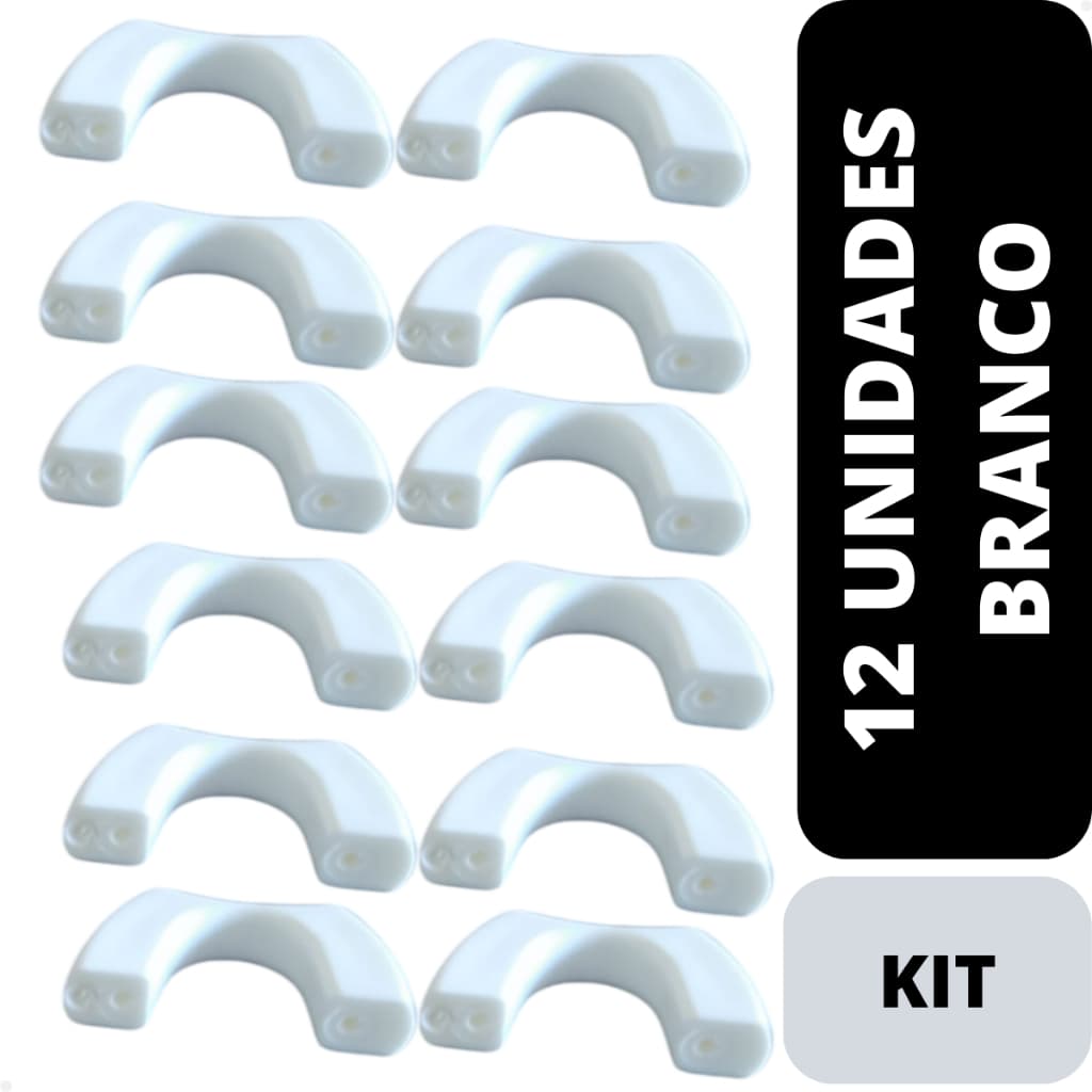 Kit 12 Puxadores Coloridos 32mm para Gavetas Armários e Móveis – Azul Verde Salmão Branco