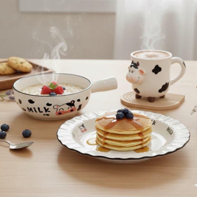 Coleção de peças de Porcelana de Vaquinha