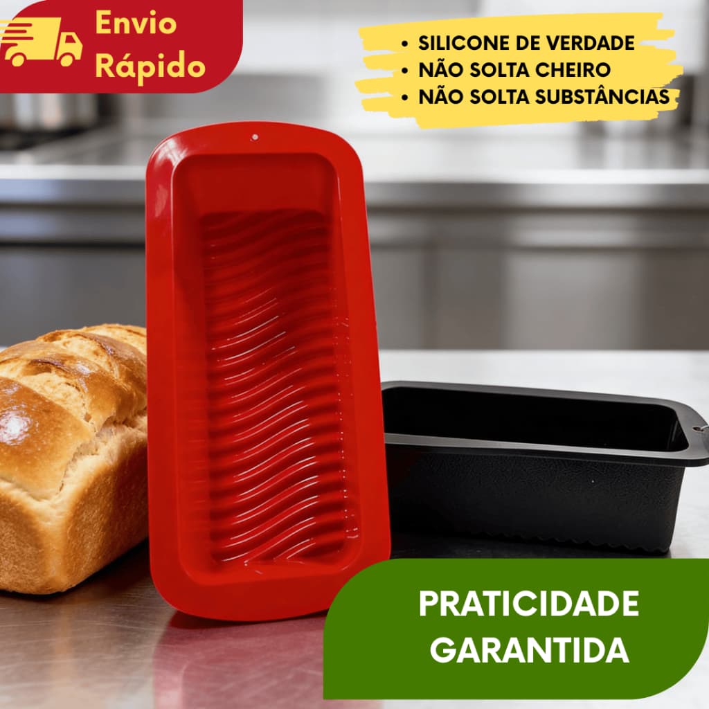 (1/2/3/4/5 UNIDADES) Forma de Silicone Para Assar Pão Para Forno e Micro-ondas Para Uso Doméstico e Profissional