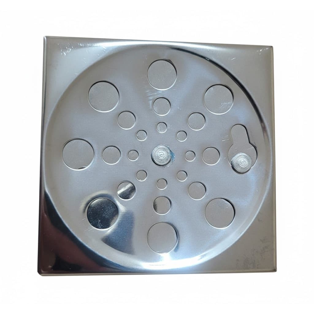 Ralo Quadrado Inox Abre e Fecha 9,5x9,5 cm – Anti-Inseto e Mau Cheiro