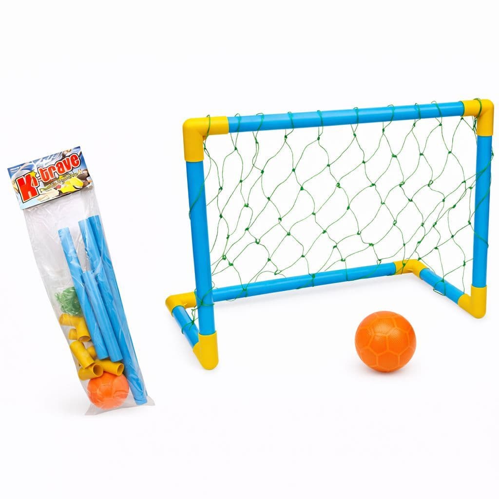 Mini Trave De Futebol Golzinho Kit Infantil Bola Rede Gol