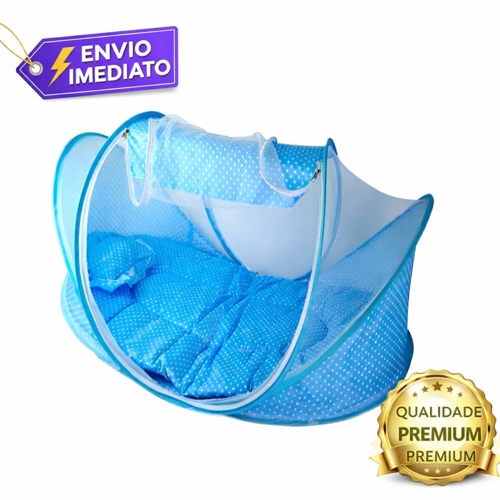 Berço Com Mosquiteiro Portátil Happy Baby Dobrável