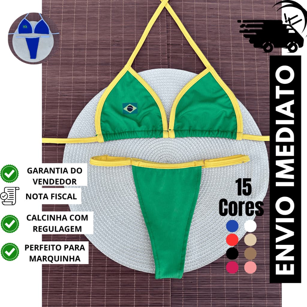 Bíquini de fita fio dental para marquinha cortininha Biquini do brasil Cortininha Envio Rápido