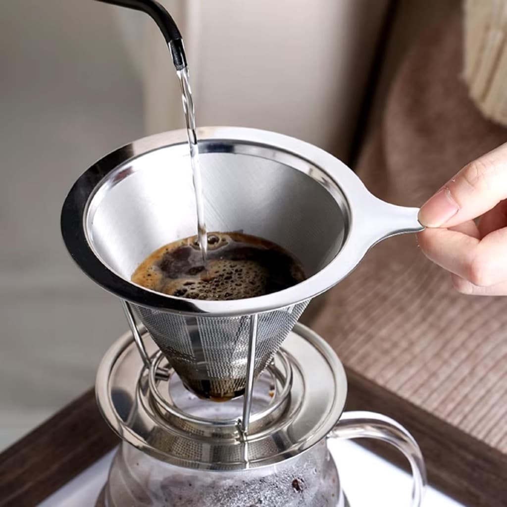 Filtro De Café Coador Aço Inox Reutilizável Ecológico