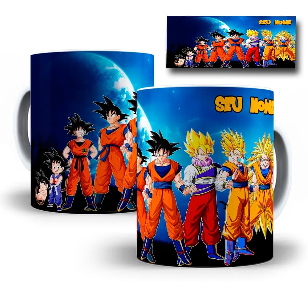 Caneca Xicara Amine Dragon Ball Z - Personalizada Com Seu Nome