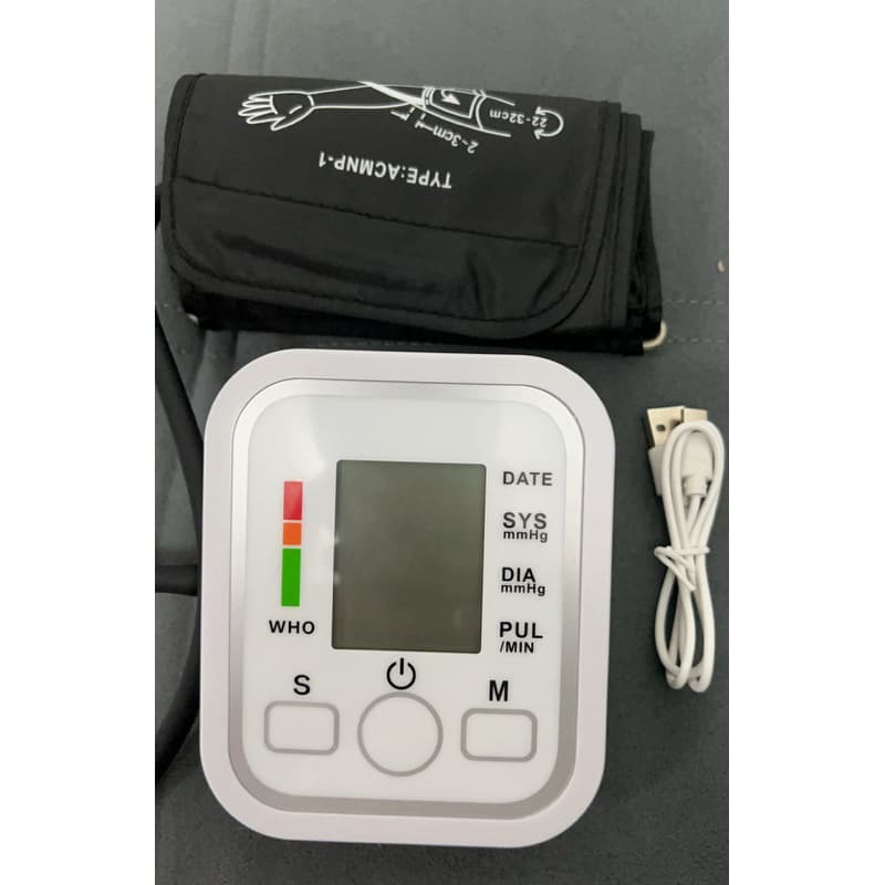 Aparelho Medidor De Pressão Arterial Digital De Braço Automático USB Tela Colorida Alta Precisão